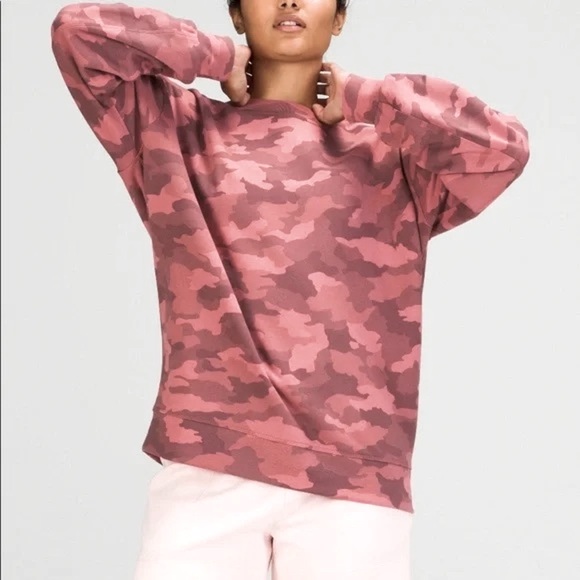 Lululemon Oversized Sweatshirt in Heritage 365 Camo Brier Rose